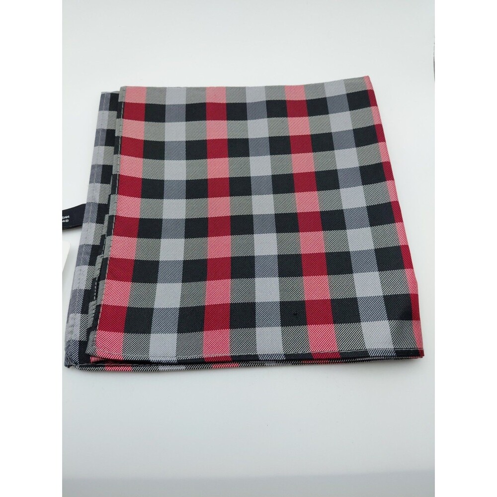 VAN HEUSEN POCKET SQUARE CHECK GRID 100% Silk
